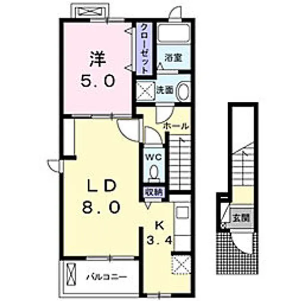 ルミナス-K【2階】の間取り