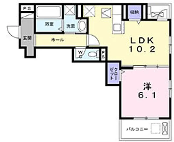 メリッサ【1階】の間取り