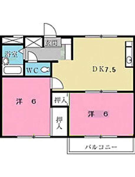 メゾン斉藤【1階】の間取り