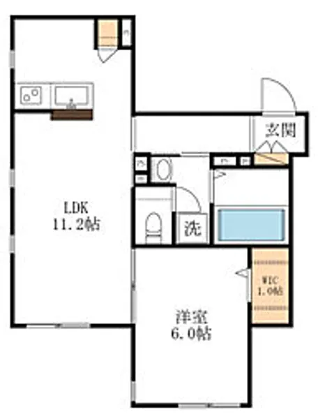 マロン レジデンス【1階】の間取り