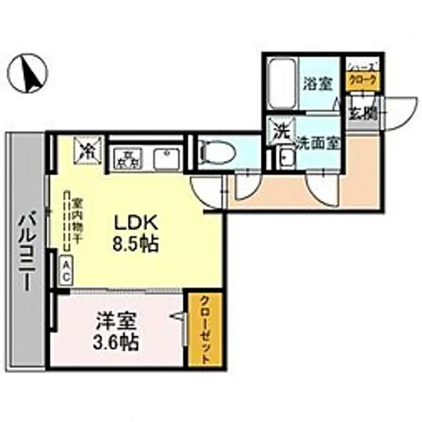 D-Sereno川越新宿町【2階】の間取り