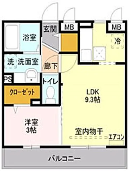 フェリーチェ【1階】の間取り