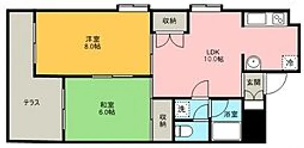 セントラルマンション【1階】の間取り