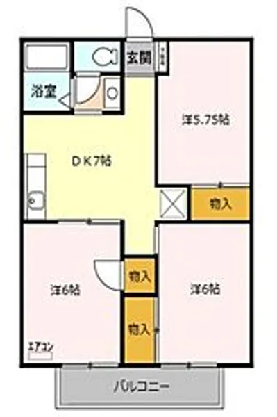 グリーンヒル新宿【2階】の間取り