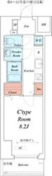 リブリ・ユウシン【2階】の間取り