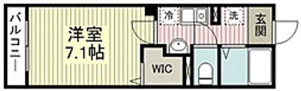 クアドリフォリオ川越【1階】の間取り