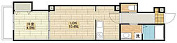 ルッソ ソレイユ 川越1番館【3階】の間取り