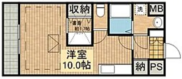 ルネス 新富町スクエア【5階】の間取り