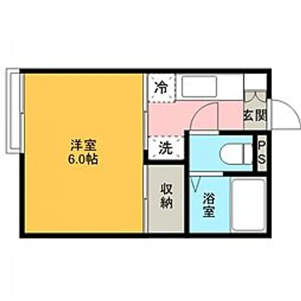 カシワハウスII【201号室号室】の間取り