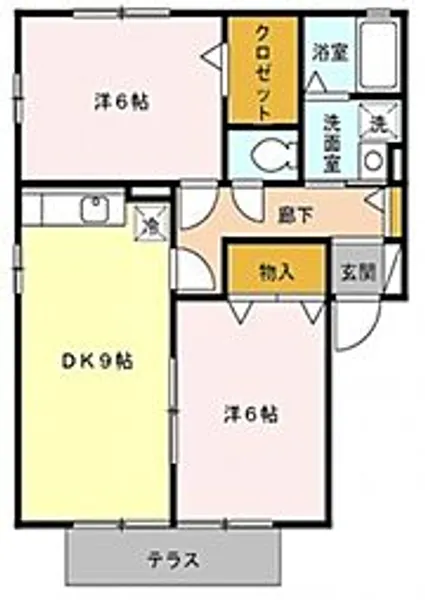 セーラム小仙波【1階】の間取り