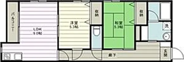 S-imageビルド弐番館【3階】の間取り