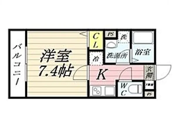 ジーメゾン川越仙波町【1階】の間取り