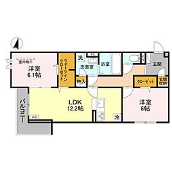 プレジール【2階】の間取り