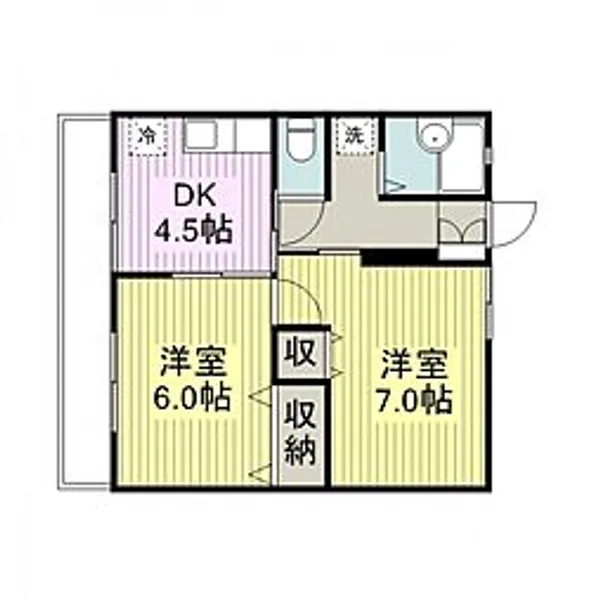 レジデンス上野田I【1階】の間取り