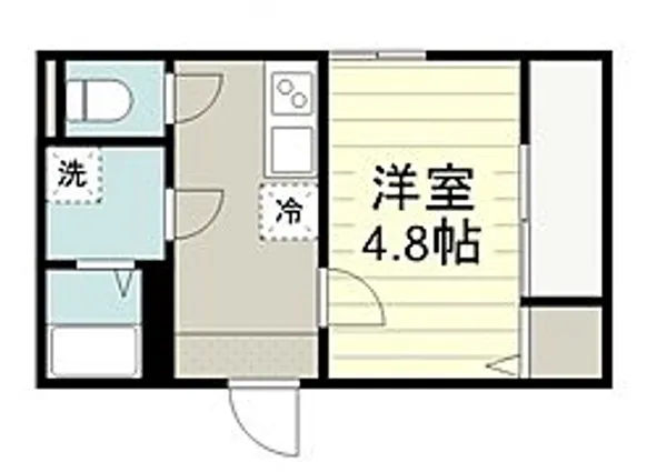 クレスト西川越【3階】の間取り