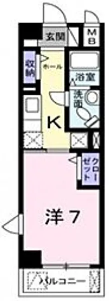 クラール ハイレン【5階】の間取り