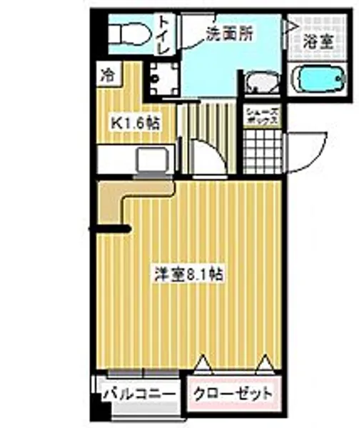 パラストアウスレーゼ【102号室号室】の間取り