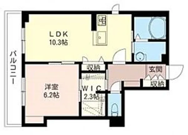 クレアパークサイドA【301号室号室】の間取り