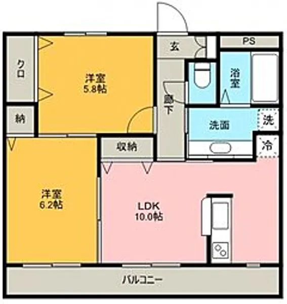 森甚D【1階】の間取り