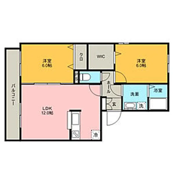 フェニックス小仙波B【2階】の間取り