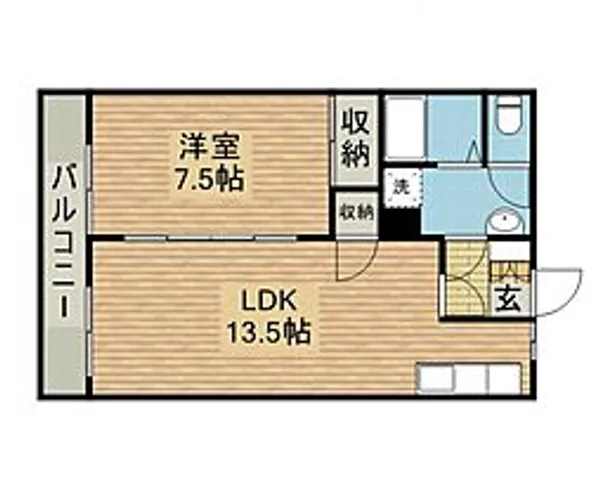 メゾンイシダ【1階】の間取り