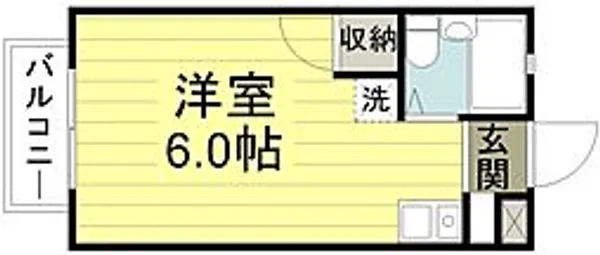 クレスト新宿【2階】の間取り