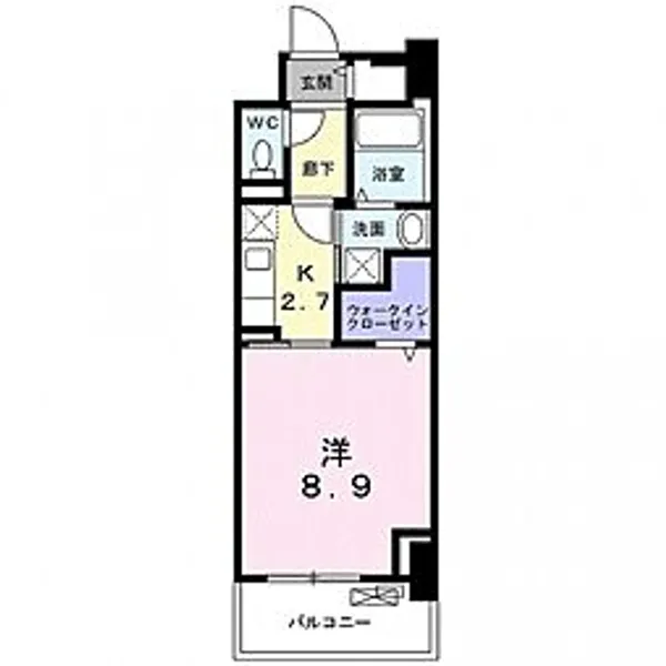 フィオーレ カンパネラ【8階】の間取り