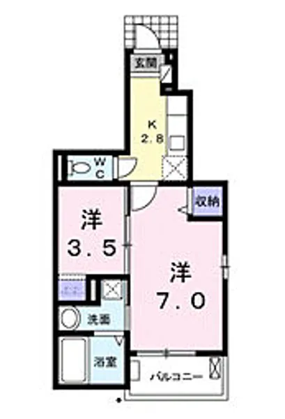 レオラ【1階】の間取り