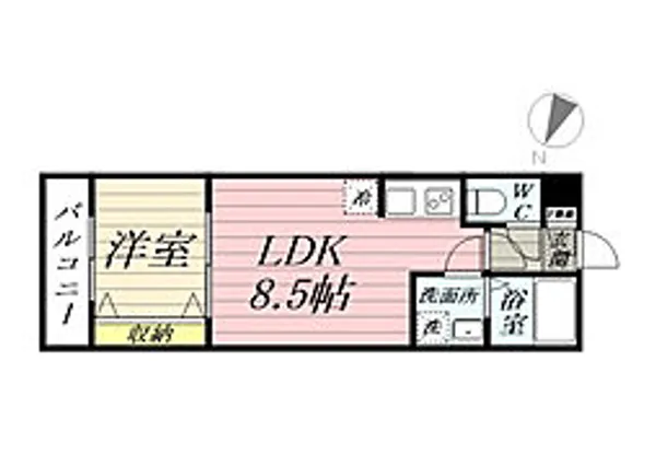 川越こもれびLyucka【2階】の間取り