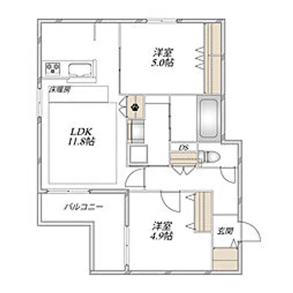 Astier【301号室号室】の間取り