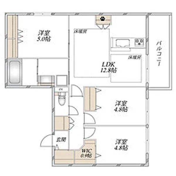 Astier【302号室号室】の間取り