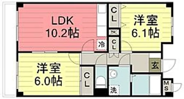 メゾンファミーユ南大塚【3階】の間取り