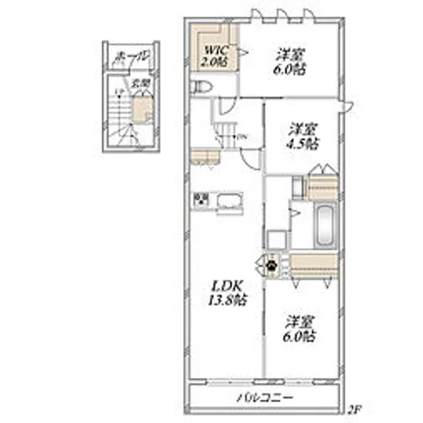 ダンケ【2階】の間取り