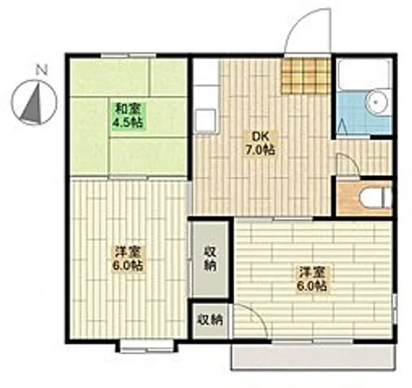 サンリッチハイム【101号室号室】の間取り