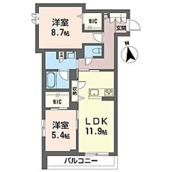 蓬莱【3階】の間取り