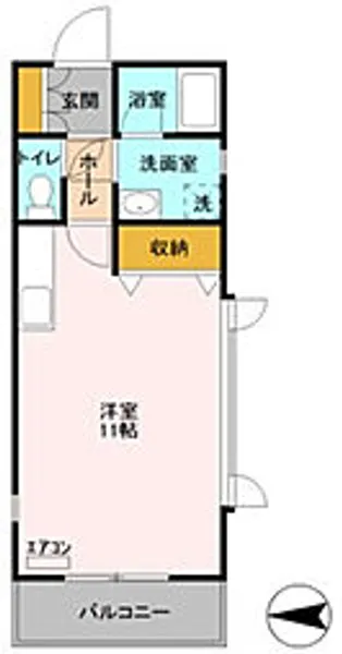 ビラ・フラワーヒル【3階】の間取り