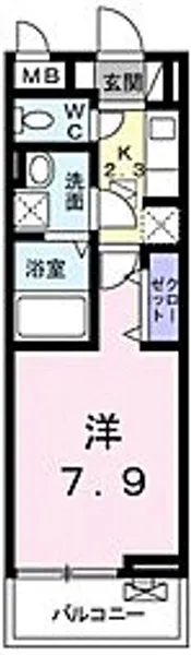 ラ プルメリア【3階】の間取り