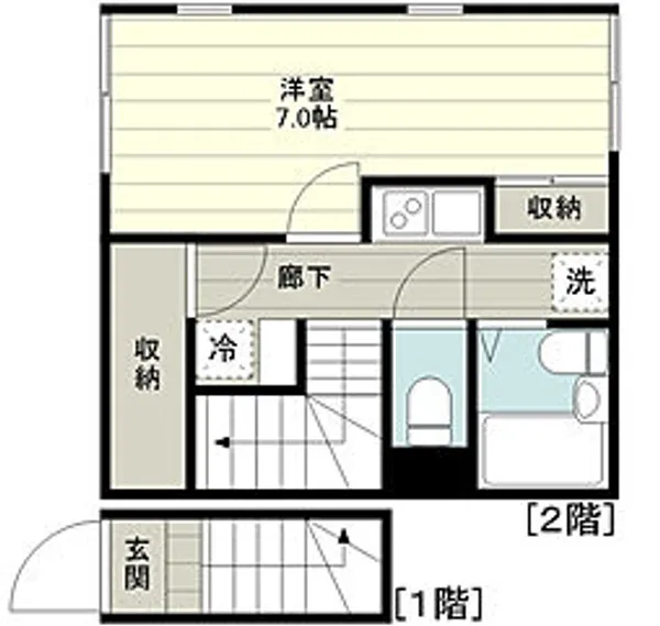 MIUふじみ野【2階】の間取り