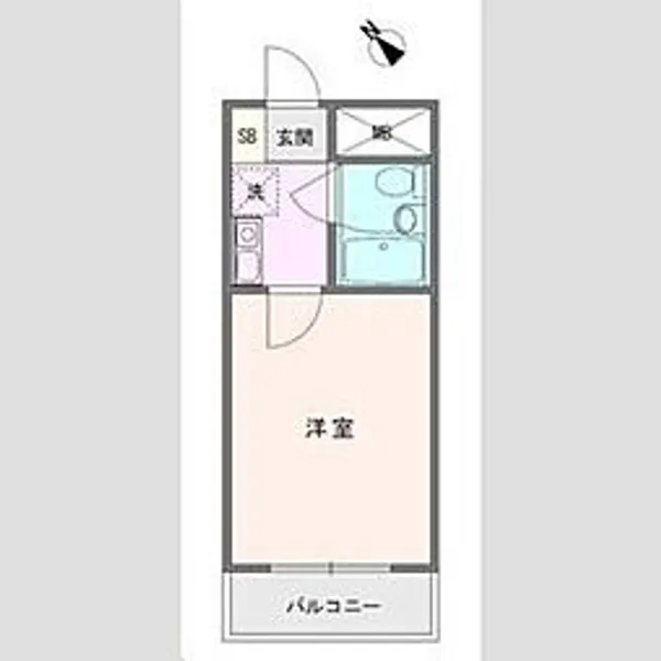 1Kの間取り画像