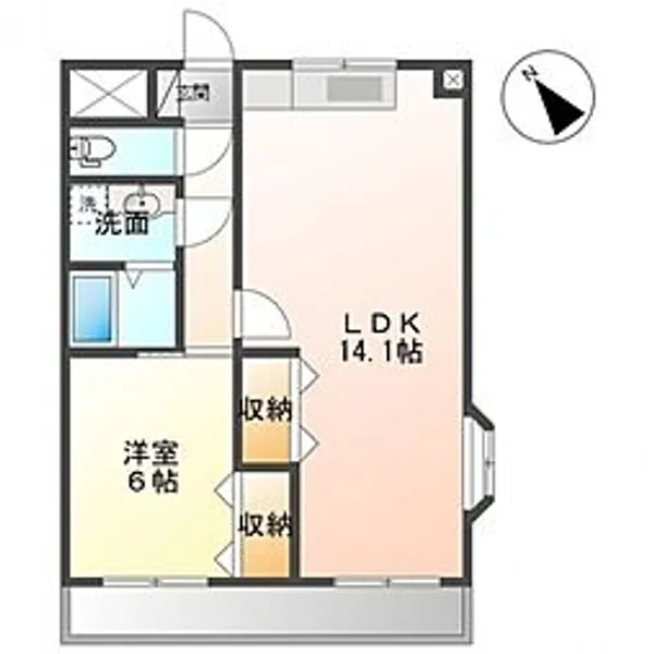 ベルツリー【2階】の間取り