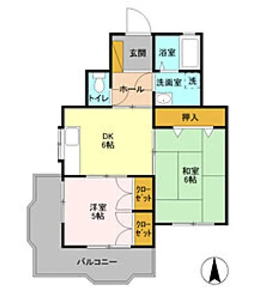 ビラ・フラワーヒル【2階】の間取り