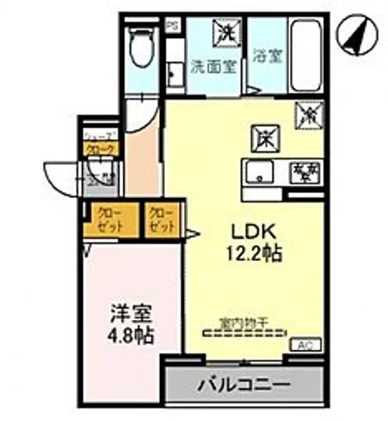D-Sereno上福岡【105号室号室】の間取り