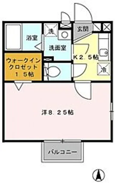 ボナンザ・ヒル【1階】の間取り