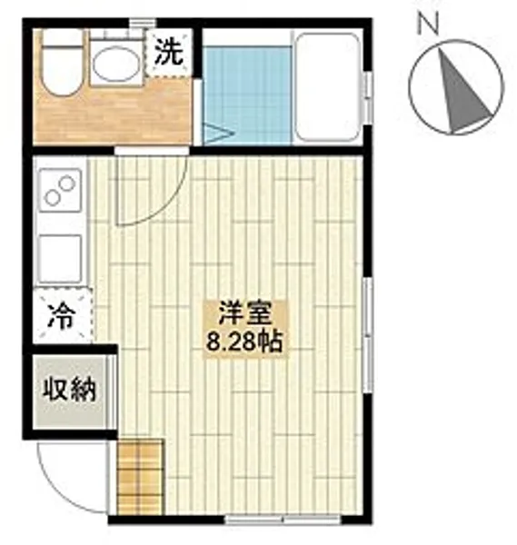 フラワームーン【302号室号室】の間取り