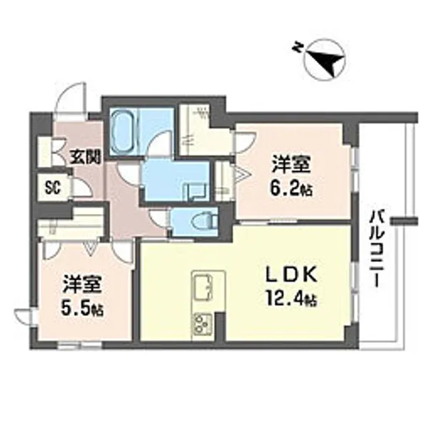 ドムス【3階】の間取り