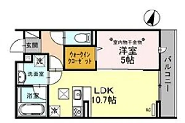 プランドール(富士見)【1階】の間取り