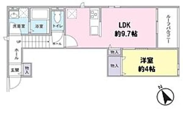 メゾン高階北【A号室号室】の間取り