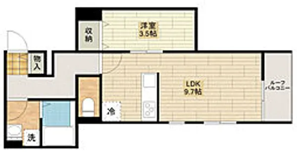 メゾン高階北【C号室号室】の間取り