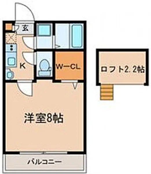 K’ s City鶴瀬西【3階】の間取り