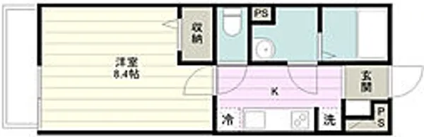 1Kの間取り画像